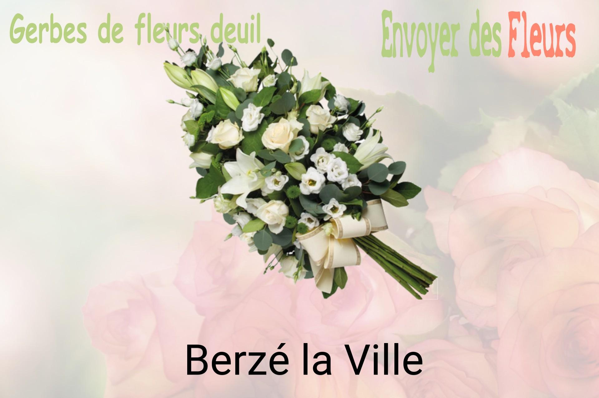 Gerbe de fleurs de deuil livrée à Berzé-la-Ville